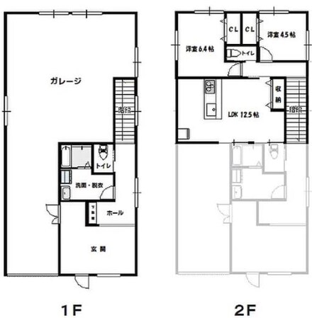 蓮田駅 徒歩32分 1-2階の物件間取画像